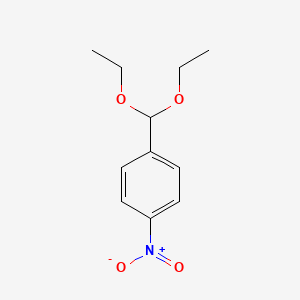 molecular formula C11H15NO4 B12788955 1-(Diethoxymethyl)-4-nitrobenzene CAS No. 2403-62-5