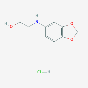 molecular formula C9H12ClNO3 B012789 2-(苯并[d][1,3]二噁唑-5-基氨基)乙醇盐酸盐 CAS No. 94158-14-2