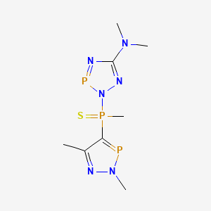 2-((2,5-Dimethyl-2H-1,2,3-diazaphosphol-4-yl)(methyl)phosphorothioyl)-N,N-dimethyl-2H-1,2,4,3-triazaphosphol-5-amine