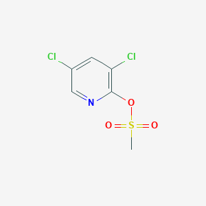 molecular formula C6H5Cl2NO3S B12789012 3,5-Dichloro-2-pyridyl methanesulfonate CAS No. 25171-77-1