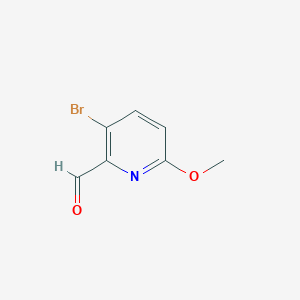molecular formula C7H6BrNO2 B1278903 3-溴-6-甲氧基吡啶甲醛 CAS No. 269058-49-3