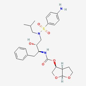 molecular formula C27H37N3O7S B12789182 Rgw6L7U5XX CAS No. 799241-73-9