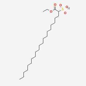 molecular formula C24H48O5S B12789280 1-Ethoxy-1-oxo-2-docosanesulfonic acid CAS No. 86952-80-9