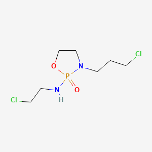 molecular formula C7H15Cl2N2O2P B12789359 N-(2-Chloroethyl)-3-(3-chloropropyl)-1,3,2-oxazaphospholidin-2-amine 2-oxide CAS No. 165131-64-6