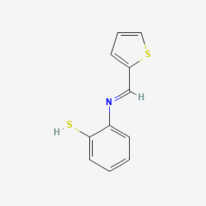 B12789563 2-((2-Thienylmethylene)amino)benzenethiol CAS No. 2248690-47-1