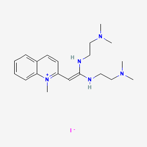 2-(2,2-Bis((2-(dimethylamino)ethyl)amino)vinyl)-1-methylquinolinium iodide