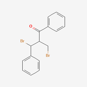 3-Bromo-2-(bromomethyl)-1,3-diphenylpropan-1-one