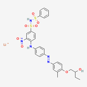 Lithium 4-((4-((4-(2-hydroxybutoxy)-m-tolyl)azo)phenyl)amino)-3-nitro-N-(phenylsulphonyl)benzenesulphonamidate