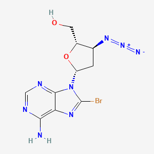 Adenosine, 3'-azido-8-bromo-2',3'-dideoxy-