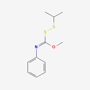 (((Isopropyldithio)(methoxy)methylene)amino)benzene