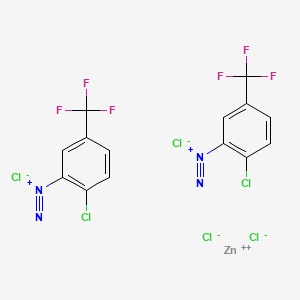 zinc;2-chloro-5-(trifluoromethyl)benzenediazonium;tetrachloride