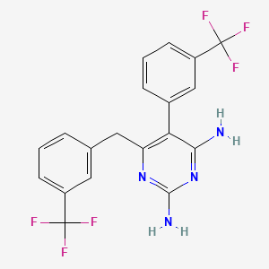 2,4-Pyrimidinediamine, 5-(3-(trifluoromethyl)phenyl)-6-((3-(trifluoromethyl)phenyl)methyl)-