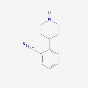 molecular formula C12H14N2 B1278990 2-(哌啶-4-基)苯甲腈 CAS No. 304462-63-3