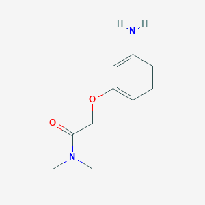 molecular formula C10H14N2O2 B1278991 2-(3-氨基苯氧基)-N,N-二甲基乙酰胺 CAS No. 184944-88-5