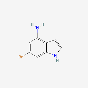 B1278995 6-bromo-1H-indol-4-amine CAS No. 350800-81-6