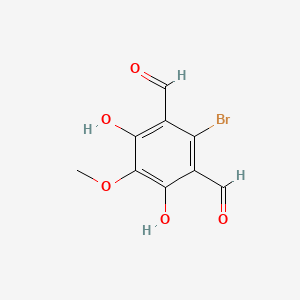 2-Bromo-4,6-dihydroxy-5-methoxybenzene-1,3-dicarbaldehyde