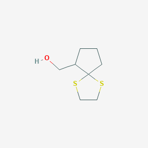 molecular formula C8H14OS2 B127908 1,4-Dithiaspiro[4.4]nonane-6-methanol CAS No. 154698-53-0