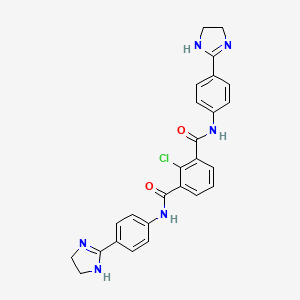 2-Chloro-N1,N3-bis(4-(4,5-dihydro-1H-imidazol-2-yl)phenyl)isophthalamide