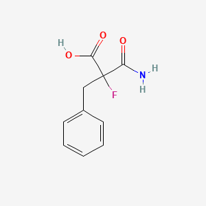 2-Benzyl-2-fluoro-3-oxo-beta-alanine