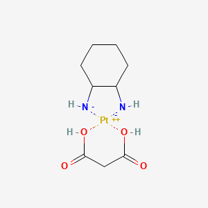 molecular formula C9H16N2O4Pt B12790812 Malanato platinum CAS No. 61848-63-3