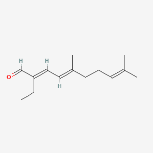 2-Ethyl-5,9-dimethyldeca-2,4,8-trienal