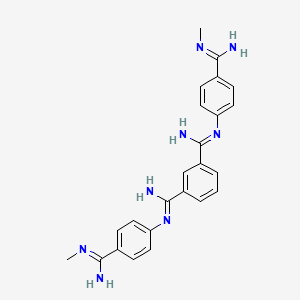 N(1),N(3)-Bis(4-(imino(methylamino)methyl)phenyl)-1,3-benzenedicarboximidamide