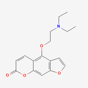 4-(2-(Diethylamino)ethoxy)-7H-furo(3,2-g)chromen-7-one