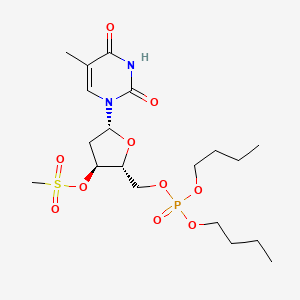 5'-Thymidylic acid, dibutyl ester, 3'-methanesulfonate