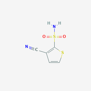 molecular formula C5H4N2O2S2 B012791 3-Cyanothiophene-2-sulfonamide CAS No. 107142-12-1