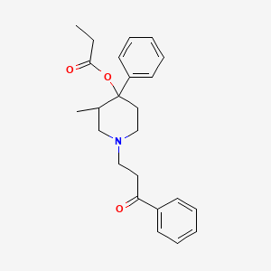 3-Methyl-1-(3-oxo-3-phenylpropyl)-4-phenyl-4-piperidinyl propionate