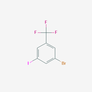 molecular formula C7H3BrF3I B1279103 3-溴-5-碘苯三氟化物 CAS No. 481075-59-6