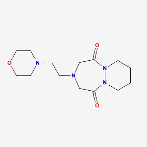 3-(2-Morpholin-4-ylethyl)hexahydro-1H-pyridazino(1,2-a)(1,2,5)triazepine-1,5(2H)-dione