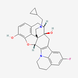 (1S,2S,15R,23R)-24-(cyclopropylmethyl)-7-fluoro-16-oxa-13,24-diazaoctacyclo[15.9.1.15,9.01,15.02,23.04,14.021,27.013,28]octacosa-4(14),5,7,9(28),17,19,21(27)-heptaene-2,18-diol