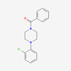 molecular formula C17H17ClN2O B12791111 [4-(2-Chlorophenyl)piperazin-1-yl](phenyl)methanone CAS No. 20386-34-9