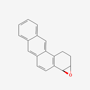 molecular formula C18H14O B12791116 (-)-(3R,4S)-Epoxy-1,2,3,4-tetrahydrobenz(a)anthracene CAS No. 89618-18-8