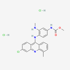 molecular formula C23H23Cl3N4O2 B12791164 Pgy72L3zgf CAS No. 88913-98-8