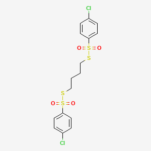 S-(4-(((4-Chlorophenyl)(dioxido)sulfanyl)thio)butyl) 4-chlorobenzenesulfonothioate