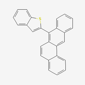 molecular formula C26H16S B12791179 2-Benzo(a)anthracen-7-yl-1-benzothiophene CAS No. 5691-34-9