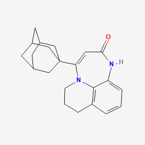 4-(1-Adamantyl)-7,8-dihydro-6H-(1,4)diazepino(3,2,1-ij)quinolin-2(1H)-one