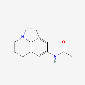 molecular formula C13H16N2O B12791191 N-(1,2,5,6-Tetrahydro-4H-pyrrolo(3,2,1-ij)quinolin-8-yl)acetamide CAS No. 101651-47-2