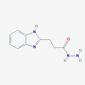 molecular formula C10H12N4O B127912 3-(1H-benzimidazol-2-yl)propanehydrazide CAS No. 143949-72-8