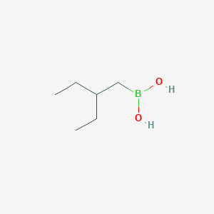 molecular formula C6H15BO2 B1279147 硼酸，(2-乙基丁基)- CAS No. 140614-19-3