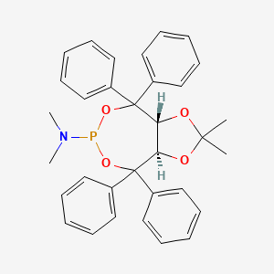 (3aR,8aR)-N,N,2,2-Tetramethyl-4,4,8,8-tetraphenyltetrahydro-[1,3]dioxolo[4,5-e][1,3,2]dioxaphosphepin-6-amine