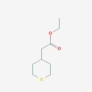 B1279175 Ethyl 2-(thian-4-yl)acetate CAS No. 218624-29-4