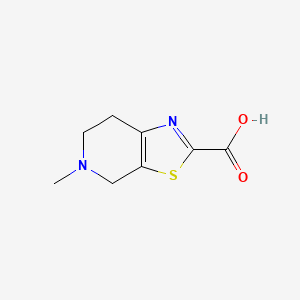 molecular formula C8H10N2O2S B1279179 5-Methyl-4,5,6,7-tetrahydrothiazolo[5,4-c]pyridine-2-carboxylic acid CAS No. 758685-72-2