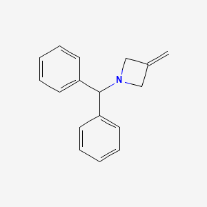 molecular formula C17H17N B1279181 1-二苯甲基-3-亚甲基氮杂环丁烷 CAS No. 40569-55-9