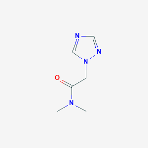 molecular formula C6H10N4O B127921 N,N-二甲基-2-(1H-1,2,4-三唑-1-基)乙酰胺 CAS No. 81041-92-1