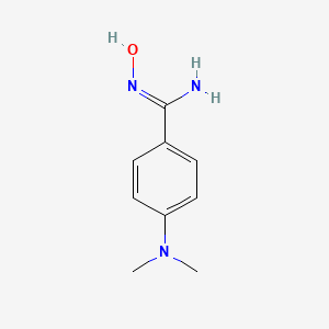 molecular formula C9H13N3O B1279236 4-(二甲基氨基)-N'-羟基苯甲酰胺 CAS No. 1585960-54-8