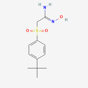 molecular formula C12H18N2O3S B1279237 1-((4-(叔丁基)苯基)磺酰基)-2-(羟亚氨基)乙-2-胺 CAS No. 884504-70-5