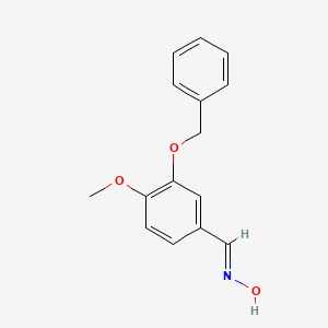 molecular formula C15H15NO3 B1279238 3-(苄氧基)-4-甲氧基苯甲醛肟 CAS No. 55667-17-9
